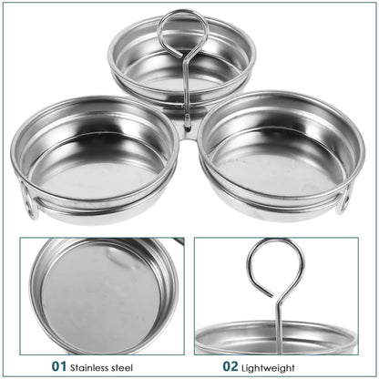 ULTECHNOVO Egg Poacher Cup 1-Cup Stainless Steel – Nonstick Coating Removable Rack – for Stovetop Steaming Poaching Boiling for Individual Eggs