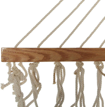Original Pawleys Island 13OC Original Deluxe Cotton Rope Hammock with Free Extension Chains & Tree Hooks, Handcrafted in The USA, Accommodates 2 People, 450 LB Weight Capacity, 13 ft. x 55 in.
