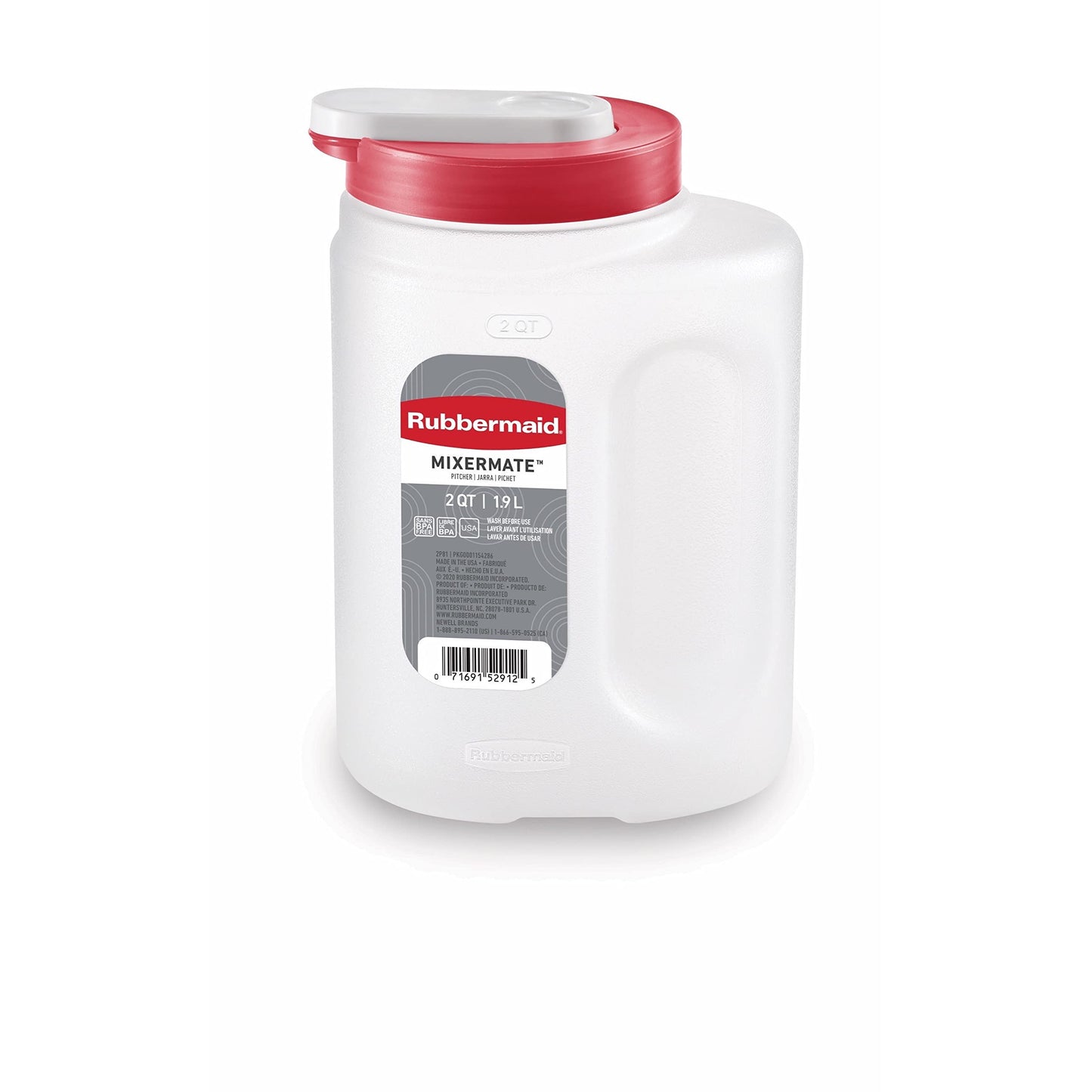 Rubbermaid® 2122603 Mixermate™ Leak-Resistant Pitcher