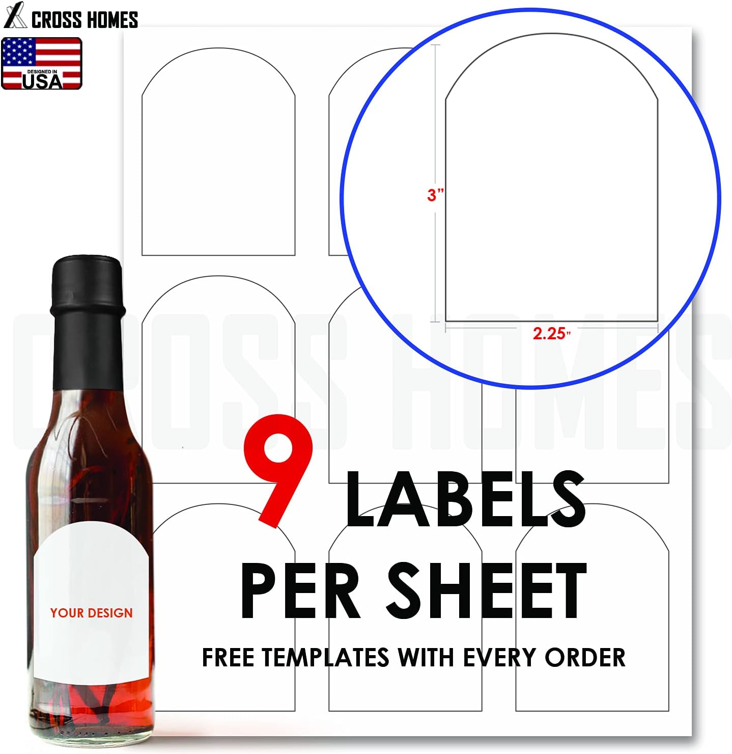 Cross 5oz Woozy 30 Hot Sauce Bottles, Empty Clear Glass Bottles with Shrink Capsules, Small Wine Bottle with Shirnk
