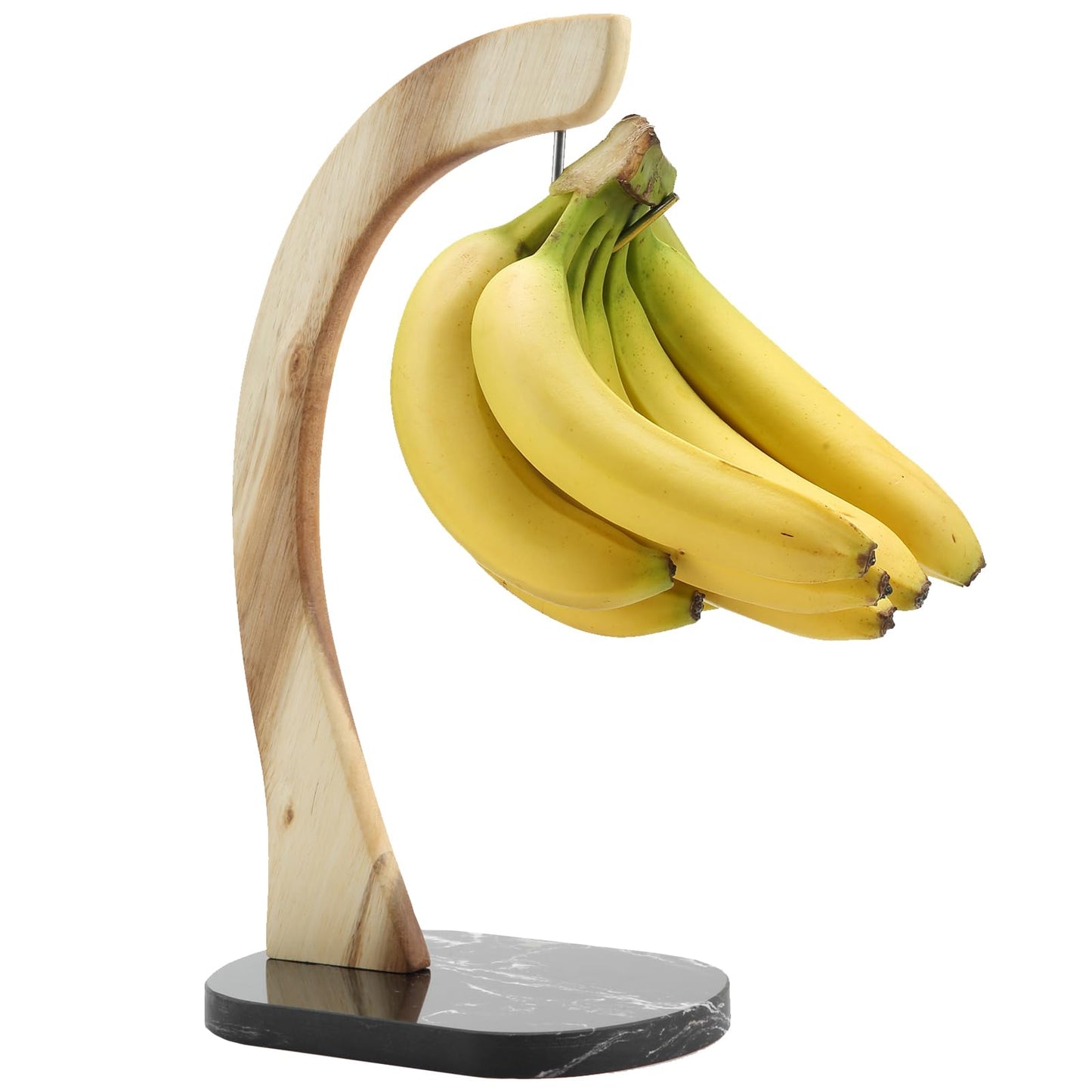 everous Banana Hanger black Marble Base,Modern Banana Holder Tree Stand for kitchen home None Slip Banana Rack Banana holder stand