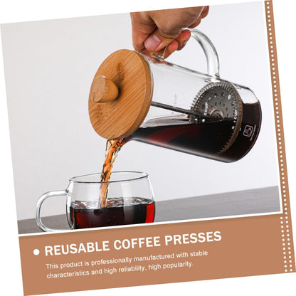 Ciieeo Espresso Coffee Cup, Glass Press Kettle, Cold Brew Coffee Pot, Borosilicate Coffee Pot for Travel