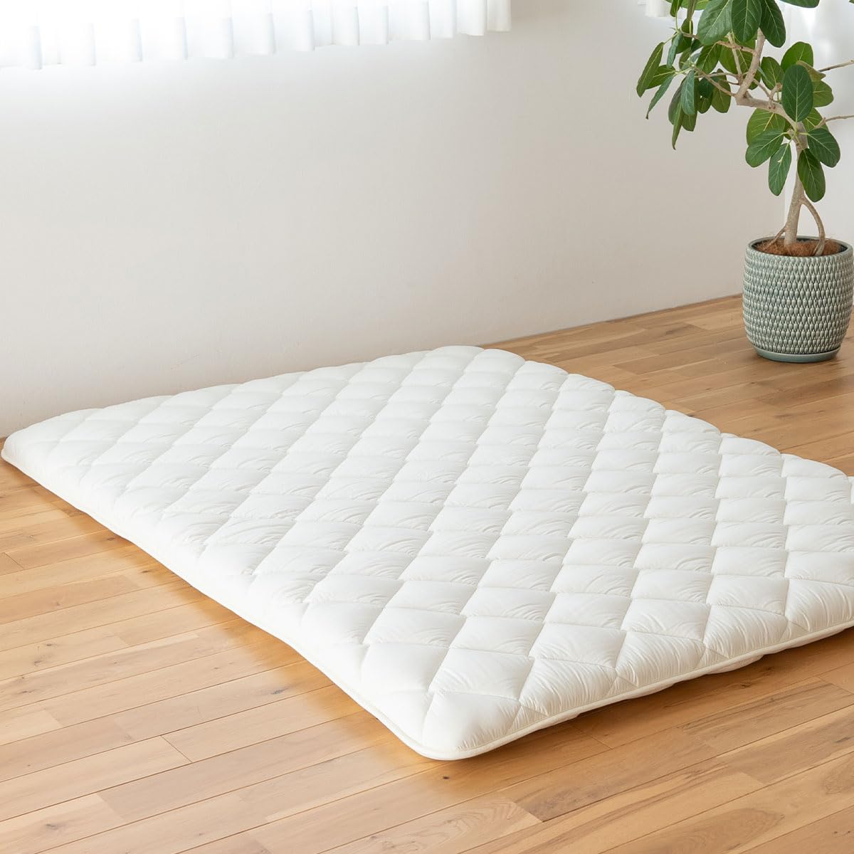 EMOOR Japanese Futon Mattress Premium CLASSE Queen, Floor Sleeping Mat Tatami Shikibuton Igusa Natural Cotton