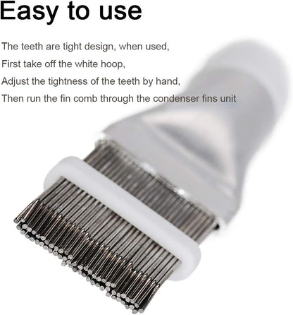 1PCS Stainless Steel Fin Comb Air Conditioner Fin Cleaner Repair Tool