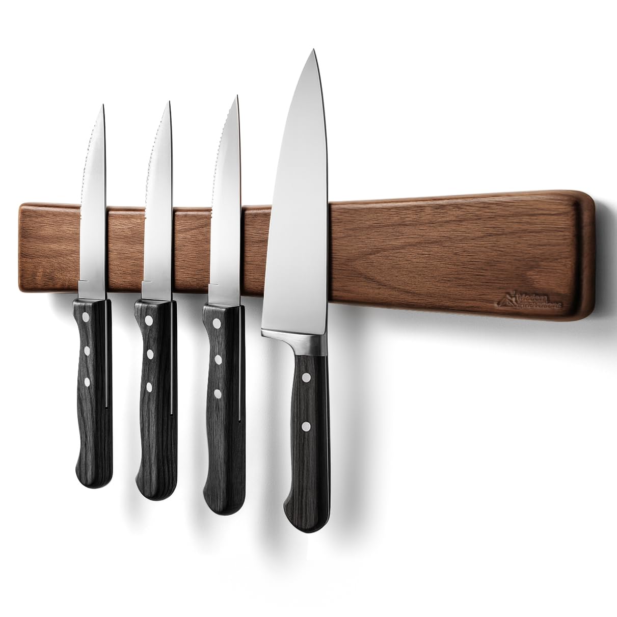 Modern Innovations 12 Inch Stainless Steel Magnetic Knife Bar with Multipurpose Use as Knife Holder, Knife Rack, Knife Strip, Kitchen Utensil Holder, Tool Holder, Art Supply Organizer, Home Organizer
