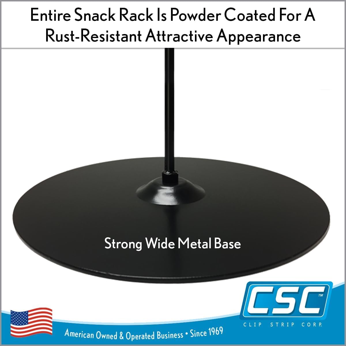 Chip Rack Display Stand, Chip Bag Holder for Stores, Party, Display, Concession Stand, 23.75" H, Black, 12 Clips, Countertop Snack Hanger, Snack Retail Display Rack