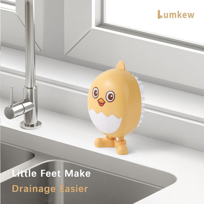 1pcs Lumkew Egg Washer Cleaner for Fresh Eggs, Universal Egg Wash and Brush Scrubber for Cleaning Eggshell,Cute Chicken