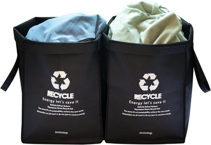 Recycle Bins for Kitchen, Ultra-Large Capacity Waste Bin Bags for Home Trash Sorting Organizer Baskets, 29 Gal Series