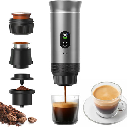 chufa 3-in-1 20-Bar 80 ml Portable Espresso Coffee Maker, Self-Heating & Rechargeable with Smart Display Works