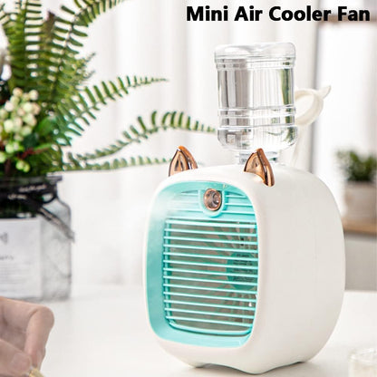 Mini Air Cooler Fan | Portable 190ml Evaporative Mini Air Conditioner | 3 Speeds USB Rechargeable Personal Air Cooler