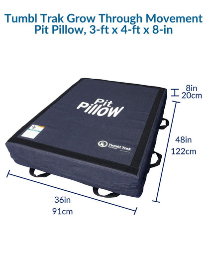 Sensory Crash Mat for Kids – Soft, Cushioned Landing with Low-Density Foam and Washable Denim Cover – Ideal for Sensory Rooms and Therapy (3FT X 4FT X 8IN)