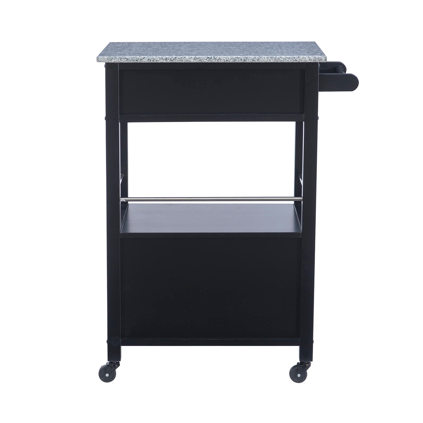 Linon Cayden Black Kitchen Cart,