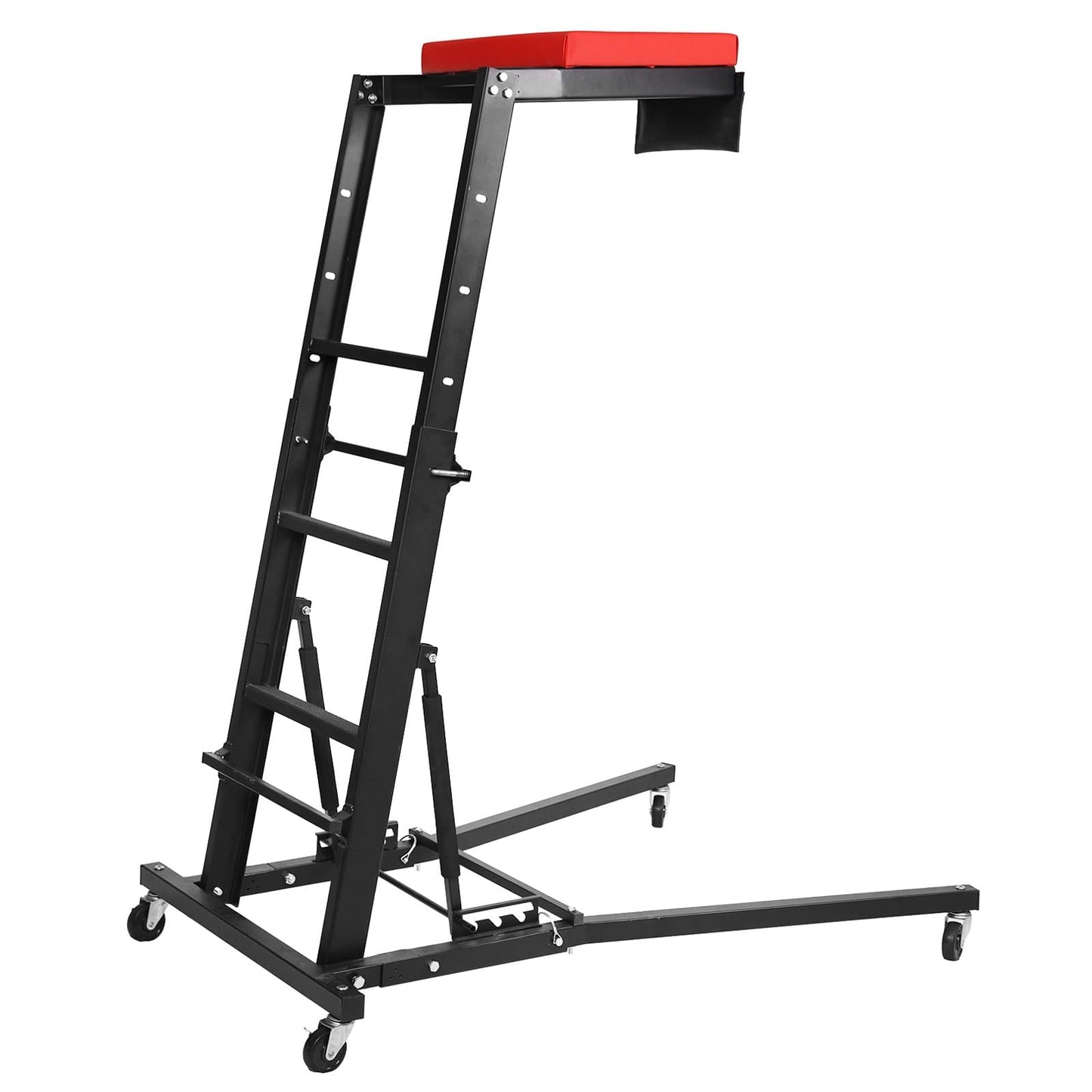 GAOMON Top Automotive Creeper, Adjustable Height 48" to 66", 400 LBS Capacity High Creeper, 4 Swivel Caster Wheels, Heavy Duty Foldable Creeper for Home Garage, Workshop