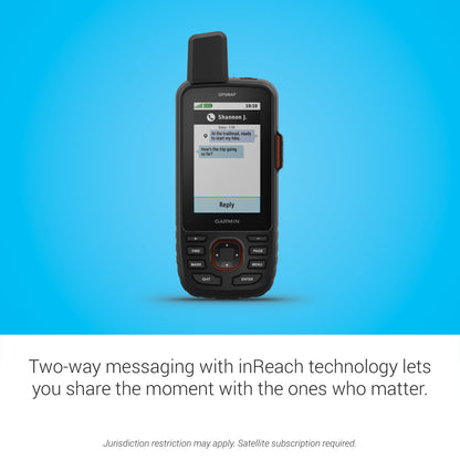 Garmin GPSMAP 67i Rugged GPS Handheld with inReach® Satellite Technology, Two-Way Messaging, Interactive SOS, Mapping (Renewed)