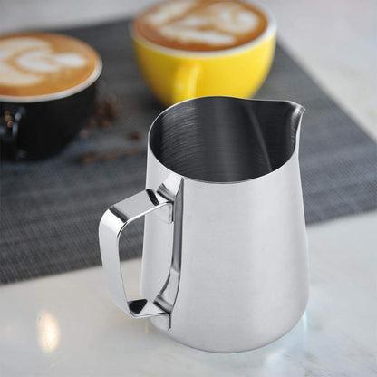 600ml Stainless Steel Frothing Cup, Measuring Mug for Milk Frothing, Latte Coffee Art