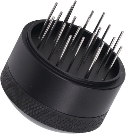 Coffee Needle Distributor, Rust Resistant Base Design Hand Needle Distributor for Home (51MM)