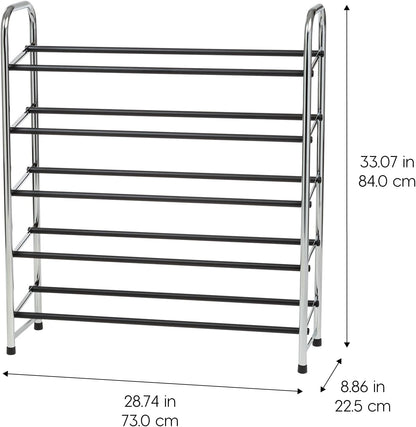 5-Tier 15 Closet IRIS USA Shoe Rack, Up to Pairs, Shoe Organizer for Entryway Small Space, Shoe Storage Shelf, Tall