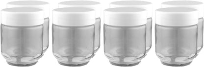 Euro Cuisine YM80 Set 8 Yogurt Maker,White & Glass Jars for Yogurt Maker