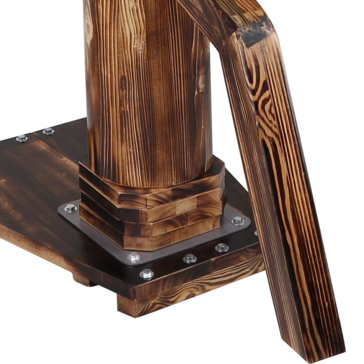 Adjustable Height Wing Chun Dummy Mook Yan Jong IP Man Wood Training Target Dark Brown