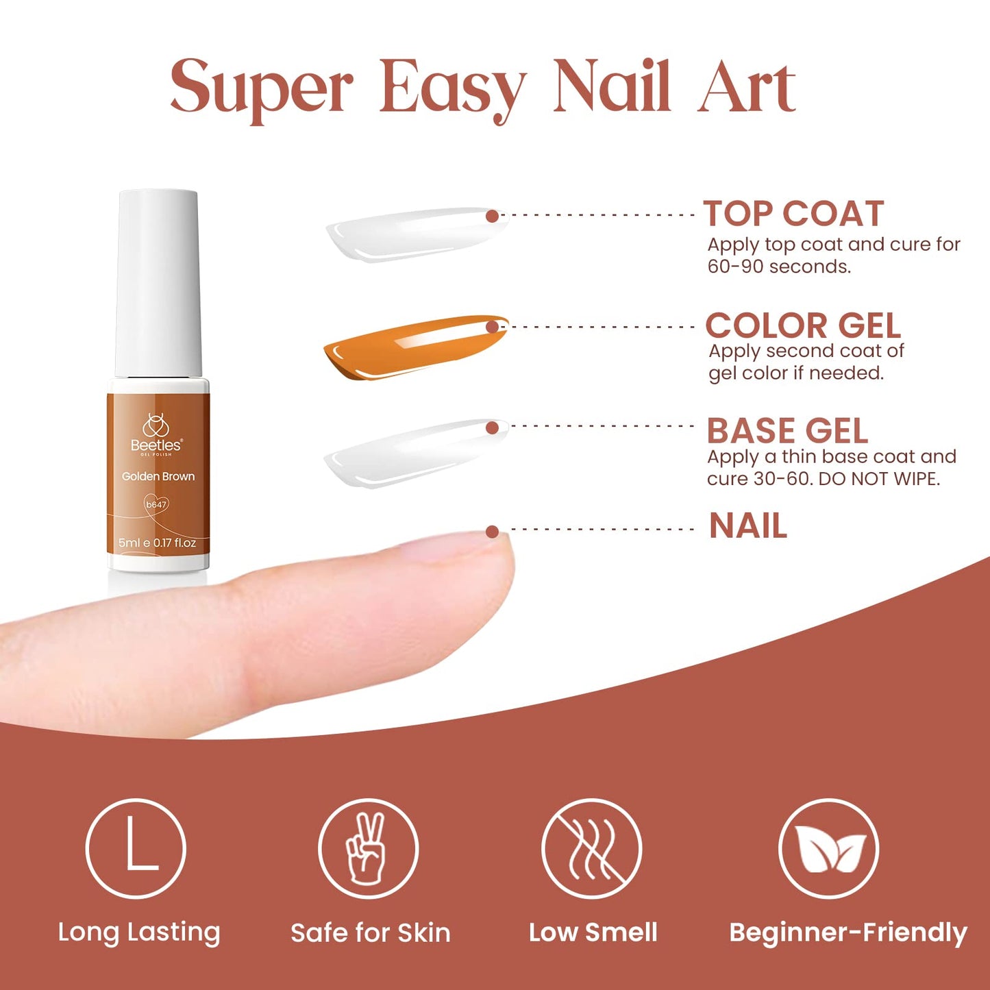 Beetles Nail Stamp 3Pcs Silicone French Tip Nail Stamp Kit with Replacement Nail Stamper Heads and Scrapers Soft Silicone Nail Printing Tool for Home Manicure Diy Nail Art Salon Gifts for Girls