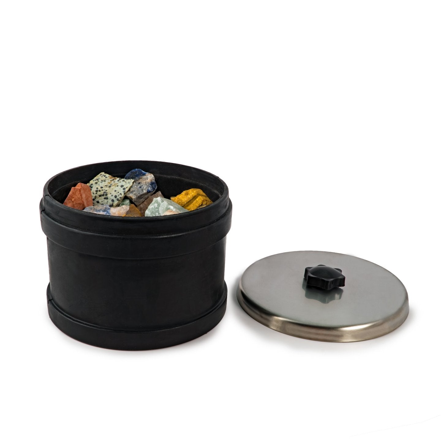 Blue Marble Discover with Dr. Cool Replacement Rock Tumbler Barrel for National Geographic Professional Series Tumbler and Hobby Series Tumblers, 2 Pound Rock Polisher Barrel with Leak-Proof Lid