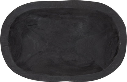 12 7.5-Inch, Santa Barbara Design Studio TableSugar Paulownia Wood Dough Bowl, x Black