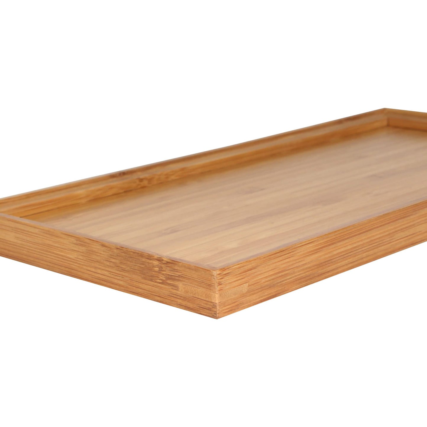 BambooMN Organic Bamboo Serving Tray, Vanity, Tea, Appetizers, Snacks, Charcuterie Board, 11"x5.5"x0.6" - 30 Trays