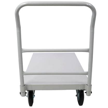 Industrial Heavy Duty Platform Truck Flat Dolly Cart with Wheels 2000 LB Capacity Steel Smooth Deck Moving Equipment for Warehouses