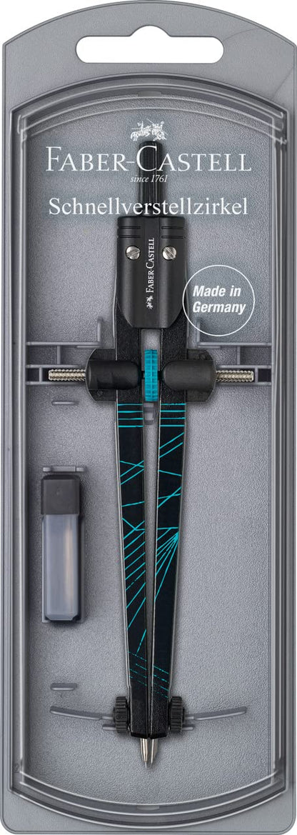 Faber-Castell Twister 2022 Compass with Quick-Set Mechanism - Various Colourways