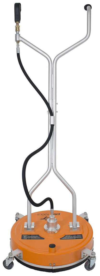 Erie Tools 20" Polypropylene Surface Cleaner with Vacuum Port with Wheels and Wand Pressure Washer Attachment 4000 PSI, 10.5 GPM