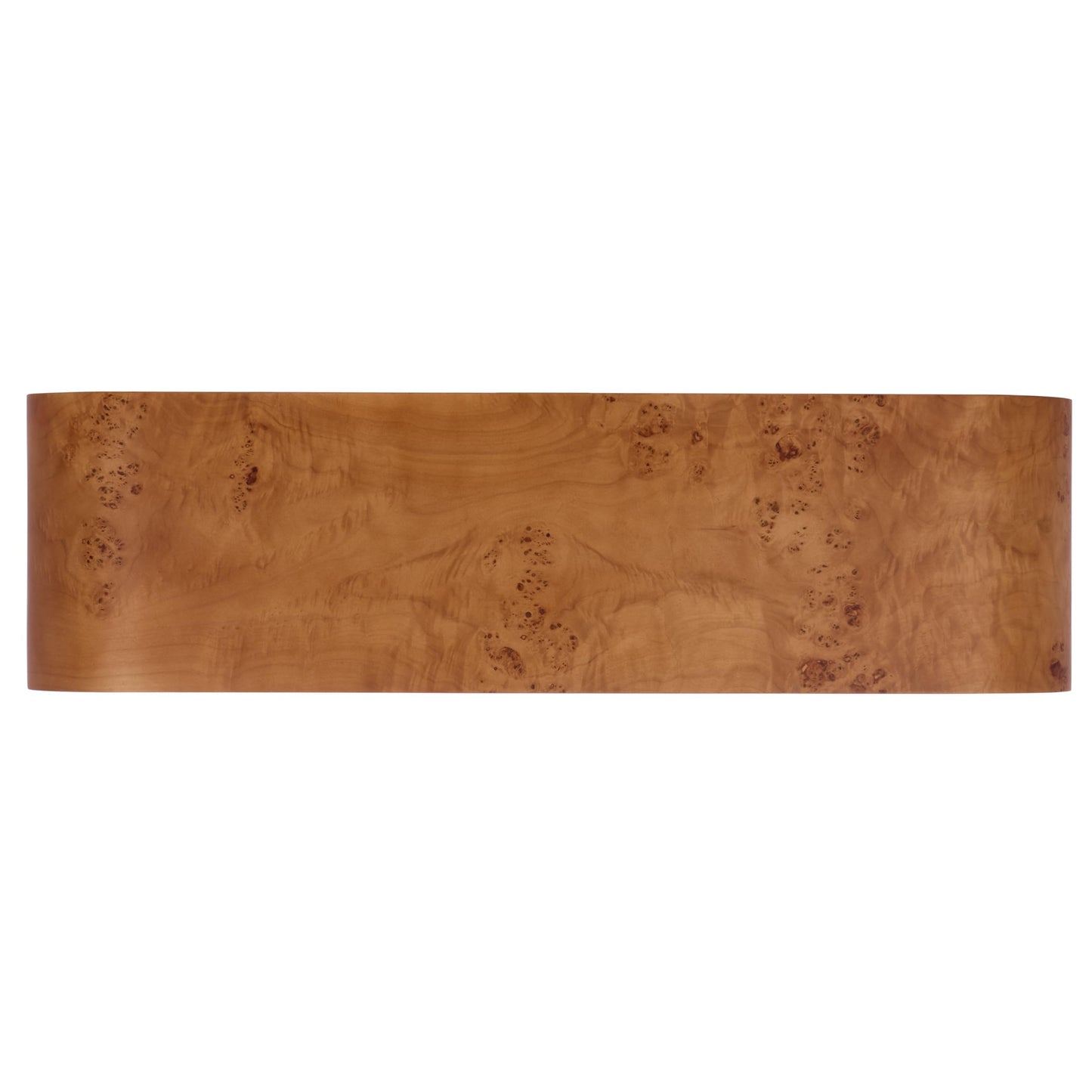 SAFAVIEH Couture Collection - Tessly Walnut Burl Veneer Console Table, Curved Waterfall Design, Fully Assembled (SFV5550A)