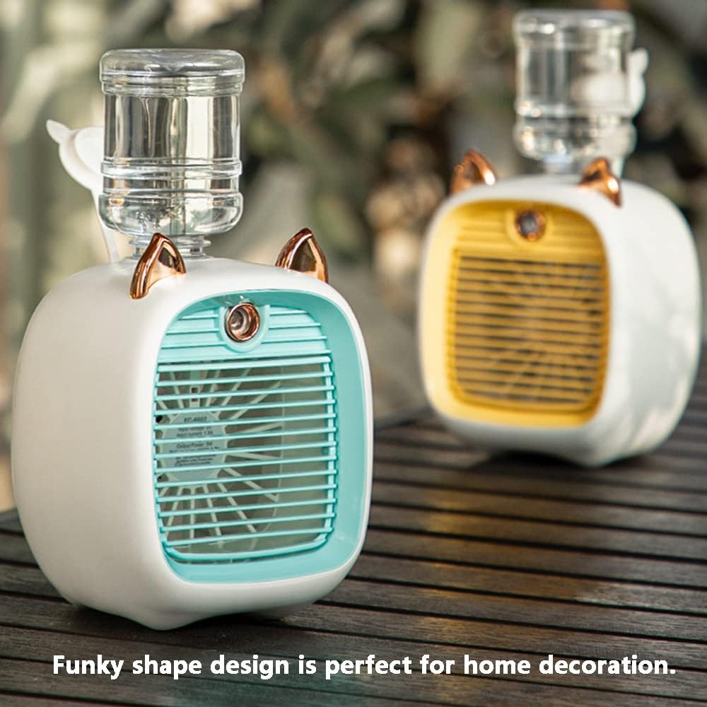 Mini Air Cooler Fan | Portable 190ml Evaporative Mini Air Conditioner | 3 Speeds USB Rechargeable Personal Air Cooler