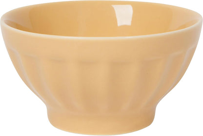 Now Designs Flora Stoneware Sundae Bar Bowls, Set of 6, 4 oz, Perfect for Ice Cream and Desserts