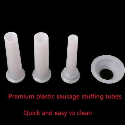 3 Pcs Sausage Stuffer Tube Kit, Universal Sausage Stuffing Tube Plastic Sausage Stuffer Tubes for Casing Meat Grinder With Suction Base