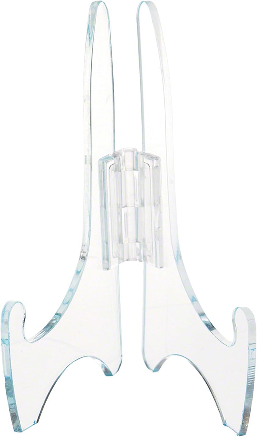 Plymor Clear Acrylic Adjustable Folding Display Easel, 5" H x 3.5" D for 8" Plates