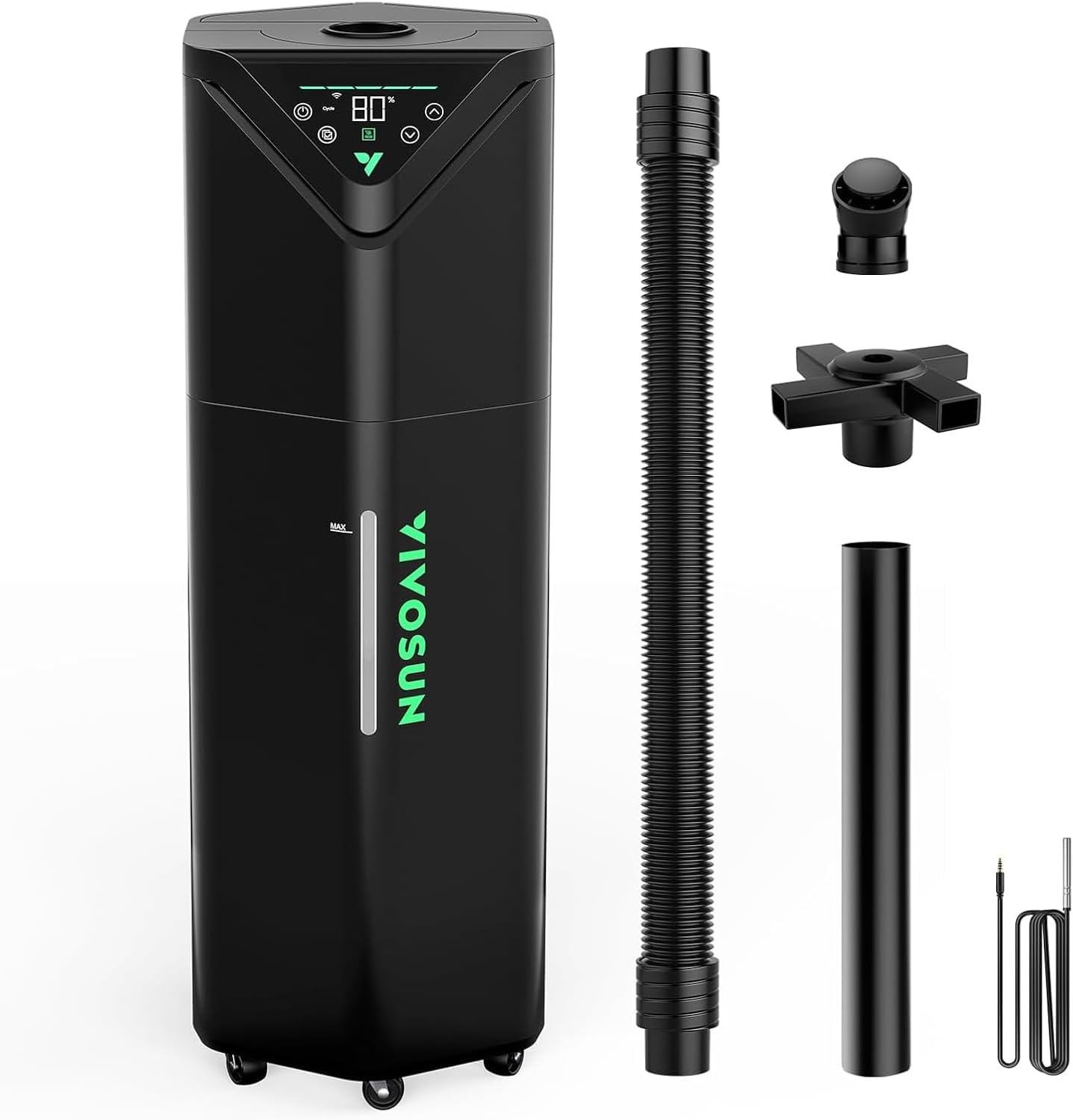 VIVOSUN AeroStream H05 Intelligent Wi-Fi Humidifier, 1.32 Gal / 5 L Humidifier with Temp & Humidity Probe, Smart Remote Control, Designed for Growers
