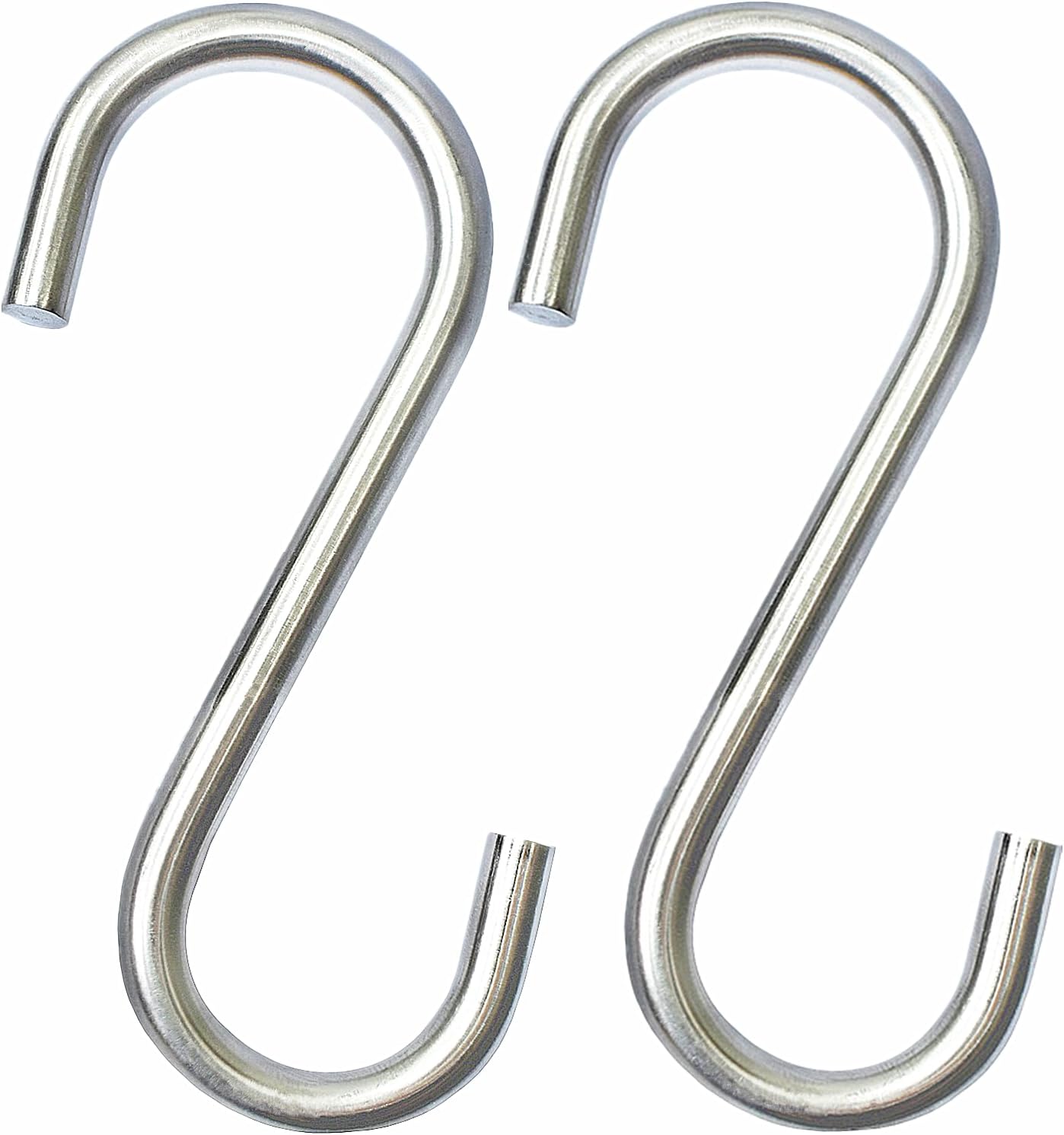 Heavy Duty S Hooks, Large 304 Stainless Steel Metal Hook, Rust Proof for Garden Outdoor Tools