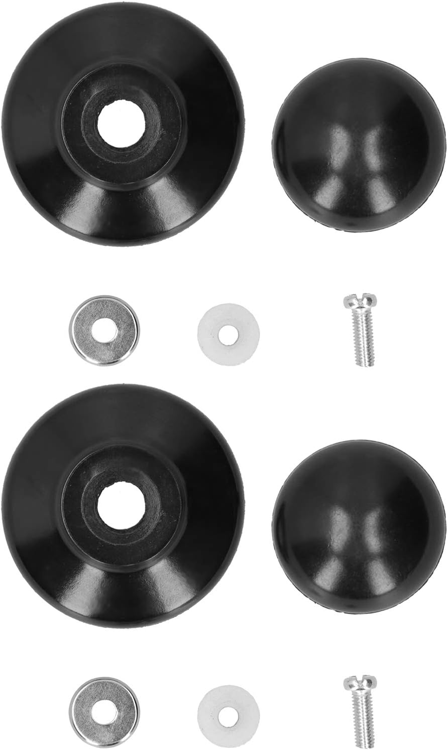 Pot Lid Knob Vent Replacement Handles for Universal Electric Frying Pan, Glass Handle Stock, Stainless Steel 2Pc