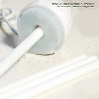 Filter Cotton Sticks | 10 Packs Mini Portable Replacement Wicks for USB Humidifier Diffuser