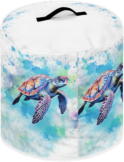 Sea Turtle Dust Cover for Instant Pot 6-8 Quart, Insulated Pressure Cooker Cover with Pockets for Kitchen Accessories