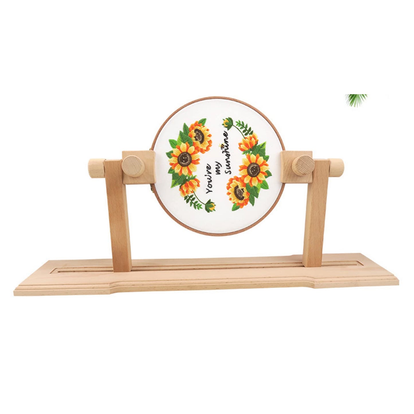 Adjustable Embroidery Hoop Stand - Rotated Cross Stitch Holder Stand Lap, Desktop 360 Degrees Rotating Embroidery Kit Lap Frame (Not Include The Hoop)