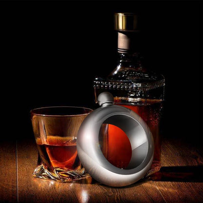 Liquor Flask for Women with Funnel - Stainless Steel Bangle Bracelet Hidden Flask Set 3.5OZ