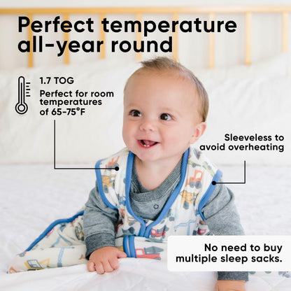 Copper Pearl Sleep Sack: Warm and Cozy Baby Bag in a Variety of Trendy Designs, Safe Alternative to Blankets, Sleeveless Baby Sleep Sack Swaddle Sizes Newborn to 24 Months - Diesel