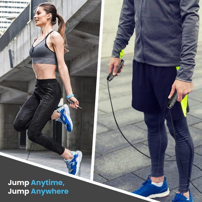 Limm Adjustable Jump Rope for Workout - All-Purpose Exercise Jump Rope Kids & Adults Love with Tangle-Free, Comfortable Foam Handles - Best Slimming, Cardio & Endurance Training