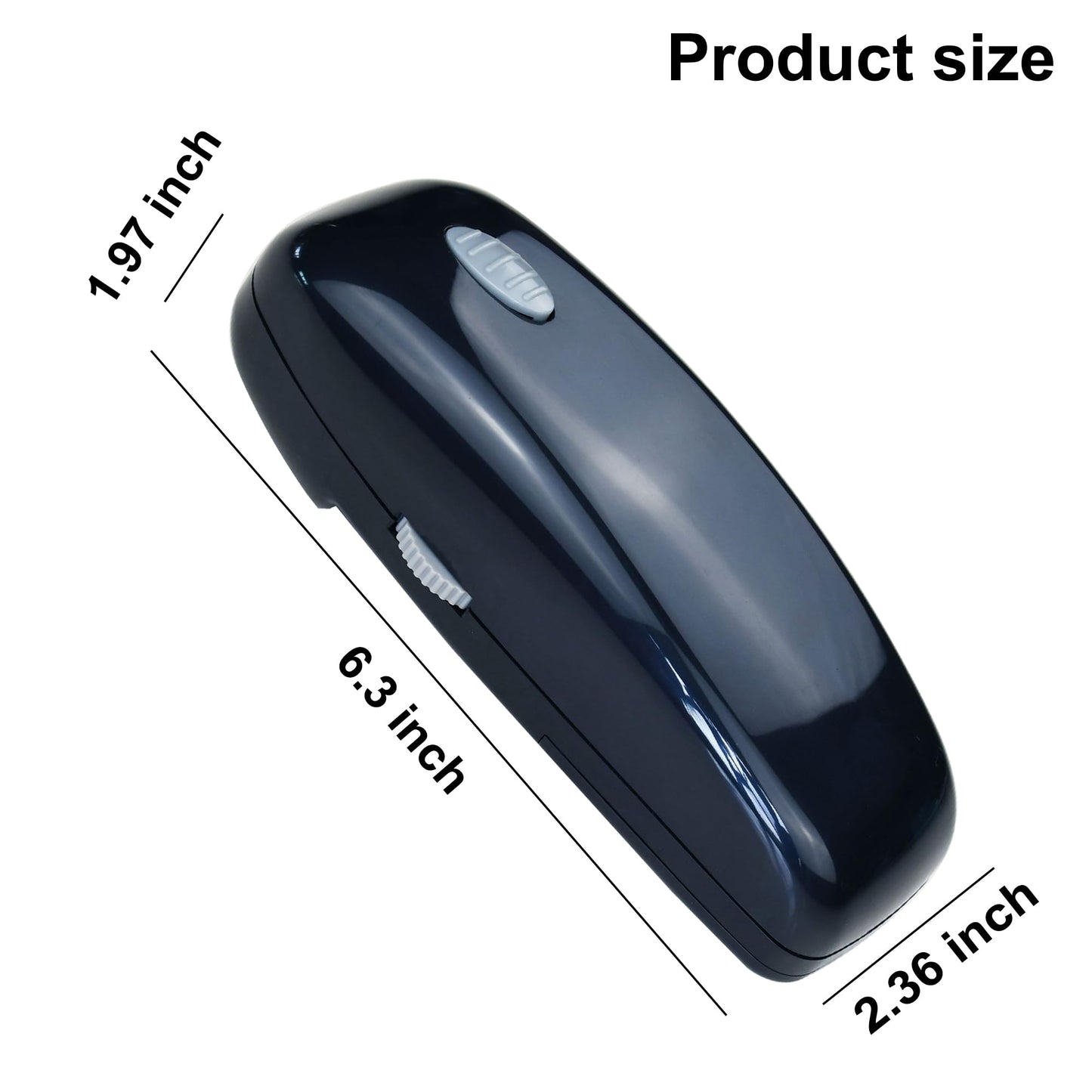 Black One Touch Electric Can Opener with Smooth Edge, Kitchen Gadget Automatic Can Opener for Seniors with Arthritis, Food Safety Battery Operated Can Opener for Almost All Can Sizes