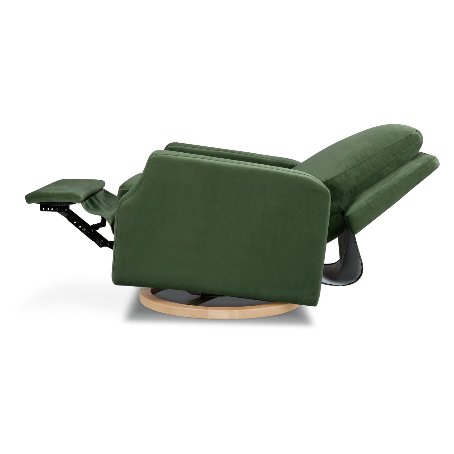 Namesake Crewe Glider Recliner Nursery Chair - GREENGUARD Gold & Certi-PUR US Certified Rocker Recliner - Glider Rocking Chair for Nursery & Living Room - Manual, 360° Swivel, Green