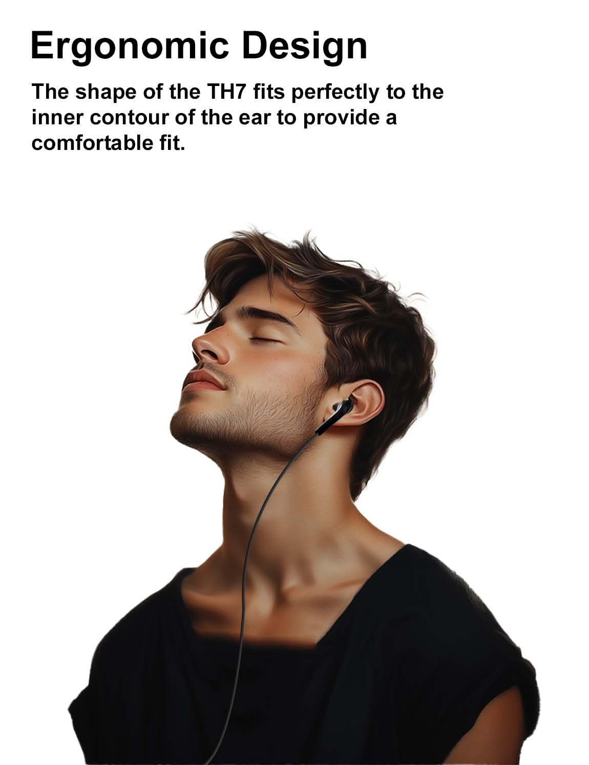 MAS CARNEY USBC Headphones Wired TH7,USB C Earbuds with Mic,Type C Earphones Compatible with Apple iPhone 15 16 17 iPad Pro, Samsung Galaxy S26 S25 A53,Google Pixel,PS4