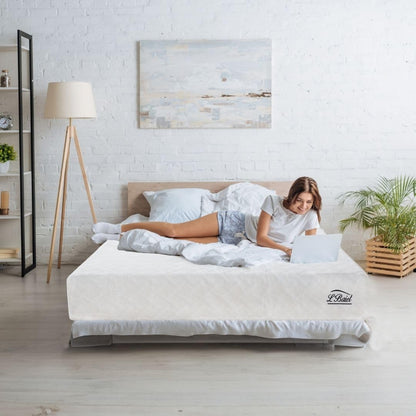L’Baiet Twin Size Gel Memory Foam Mattress - 8 Inch Medium Firm with Cooling-Gel Comfort Technology