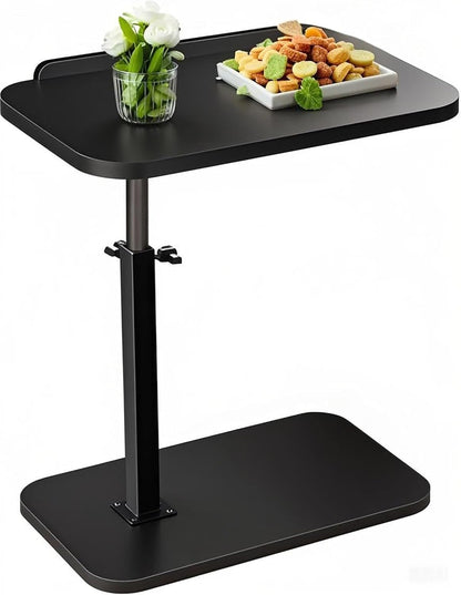 Couch,360Swivel C Table End Table Adjustable Height,Laptop Table for CouchBedReading Nook,C Shaped End for TV Tray,that