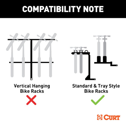CURT Manufacturing 12064 Class 2 Trailer Hitch, Pin and Clip